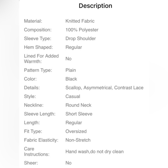 Black Lace Overlay Top - Picture 10 of 10